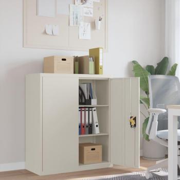 White Steel File Cabinet 35.4x15.7x41.3