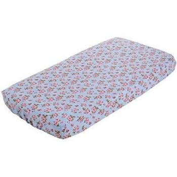 Little Dutch rosas sábana bajera ajustable para bebé de colchones azul claro Talla:40x80