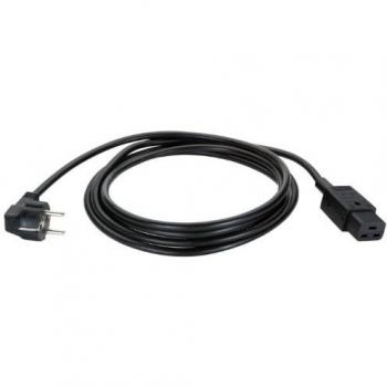 Regleta de enchufes Bachmann 3 tomas con protección contra contactos accidentales, cable de 3 m, color negro