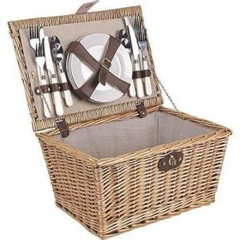 Cesta de mimbre Picnic 4 cubiertos ppi1130 C