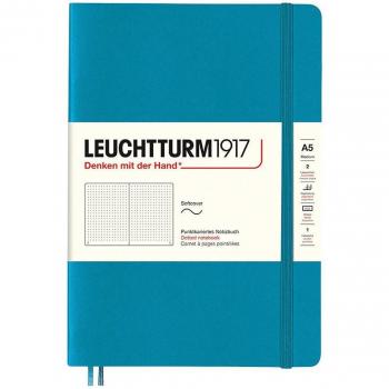 Cuaderno Leuchtturm1917 A5 Puntos Tapa Blanda Azul Océano