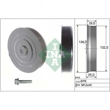 Kit de poleas y cigüeñal INA 544 0009 20