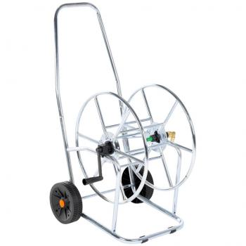 Carrito carrete para manguera de 80 m 3/4 acero