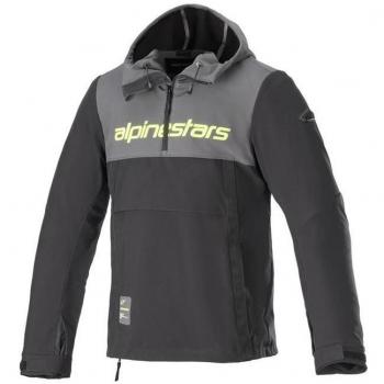 Alpinestars Sherpa Motorcycle Hoodie Jacket - Black Yellow Gray, High Visibility S