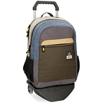 Adept Camper Mochila Doble Compartimento con Carro Multicolor 31x44x15 cms Poliéster 20.46L