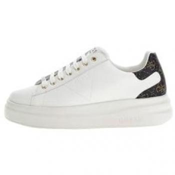 Guess Elbina Women's Genuine Leather White Low-Top Sneakers Size 9 US