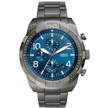 Fossil Reloj Analógico para Hombre de Cuarzo con Correa en Acero Inoxidable FS5711