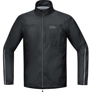 Gore Running Wear Tex Active, Chaqueta De Correr Para Hombre, Negro, S