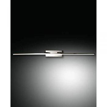 Aplique LED para baño Nala 75 cm, cristal cromado, IP44, 15W