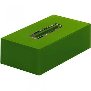 Gedy RA080400000 Porta-Pañuelos, Verde, Rectangular