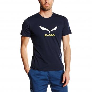 Salewa Solidlogo 2 CO M S/S Tee Camiseta de Manga Corta, Hombre, Negro