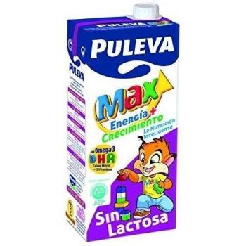 Puleva MAX Leche de Crecimiento y Desarrollo sin Lactosa, 6 x 1L