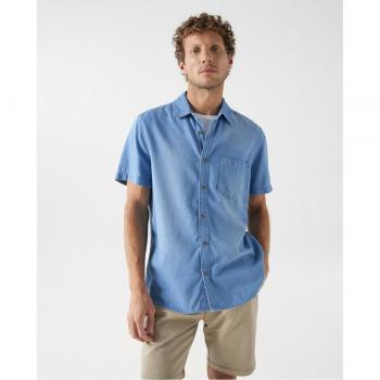 CAMISA DENIM AZUL - HOMBRE