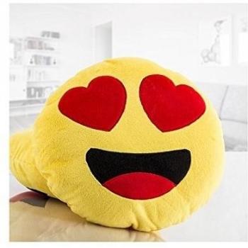 Emoticono EMOJI. Cojín de emoticono, que puede ser utilizado como alhohada. Fantástico peluche cojín de tus emoticonos favoritos. Original regalo para estas Navidades.
