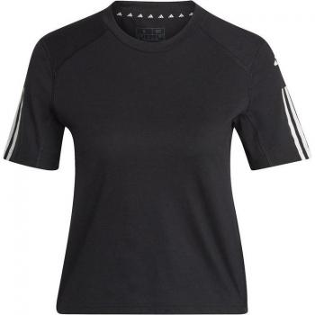 Camiseta de fitness Adidas Powerreact roja para mujer, tipo: camiseta, características: diseño deportivo, tejido transpirable, ajuste cómodo, tecnología de secado rápido