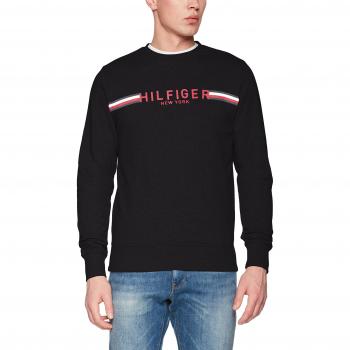 Tommy Hilfiger Tommy C-Nk LS, Camisa Manga Larga Para Hombre, Azul