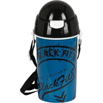 Botella 500 ml con apertura automática y pajita Stamp - Safta