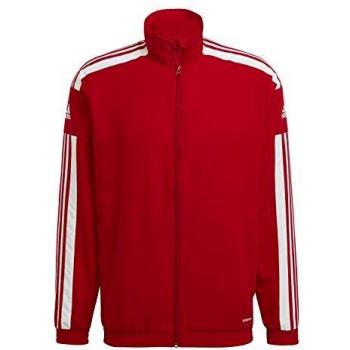 adidas Squadra 21 Presentation Jacket - Men's Training Coat in Team Power Red/White, XL