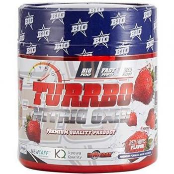BIG Turrbo Óxido Nítrico Frutos Rojos 265 g - Suplemento Energético en Cápsulas (150 Caps)