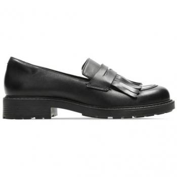 Mocasines Clarks Orinoco II Loafer 23514 Negro - Cuero Auténtico - Confort - Diseño Clásico - Mujer