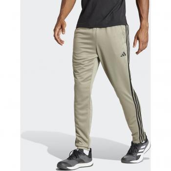 Adidas Train Essentials 3-Stripes Training Trousers, Silver Pebble / Black, XL, Male