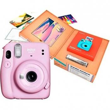 Fujifilm Instax Mini 11 Lilac Purple/Cámara instantánea/Bundle Grandes Aventuras