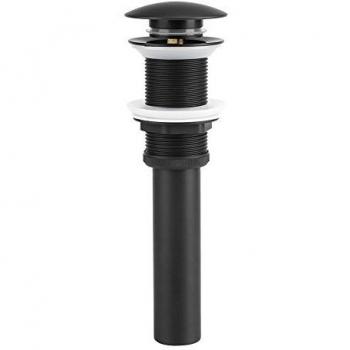Fdit Popular Arriba Desagüe Tapón con Desbordamiento para Cocina Baño Grifo Recipiente Vanidad Lavabo Negro Socialme-EU