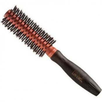 Eurostil Cepillo Redondo Mezcla de Nylon y Cerda de Jabalí con Mango de Caucho 18mm