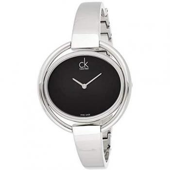 Reloj de mujer CALVIN KLEIN Impetuoso con dial negro y correa de acero inoxidable