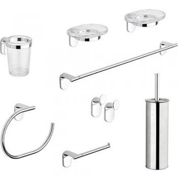 Set de Accesorios de Baño 8 Piezas Serie Zero Metaform Cromo