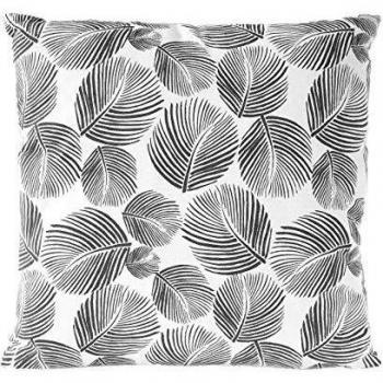 Nielsen Kissenbezug Leaves 45x45 Blanco/Gris, Gray Pinstripe 401128