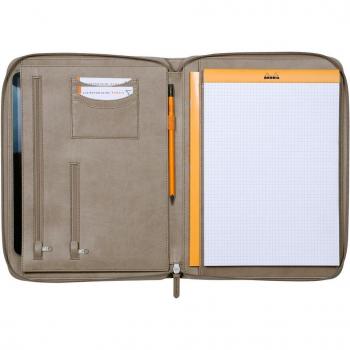 Cartera con cremallera - Conferencia - Rhodia 168117C - Grande - 25,5x34