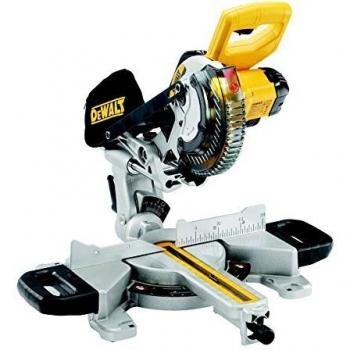 DEWALT DCS365N-XJ XR 184 mm Mitre Saw with XPS-Bare Unit, 590 W, 18 V, Yellow
