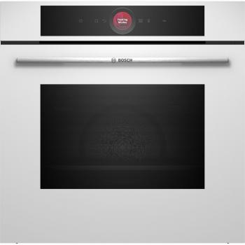 Horno Bosch Serie 8 HBG7741W1 - Horno eléctrico de 60x60 cm, color blanco, clase de eficiencia energética A+