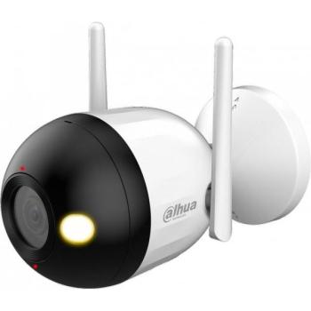 Cámara IP Dahua 2MP LED Bullet WiFi F2C-LED 2.8mm Full HD 1080p con Detección Humana y Micrófono Integrado