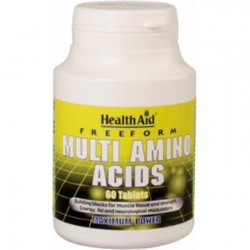 Health Aid Free Form Multi Amino Acids - 60 Tablets