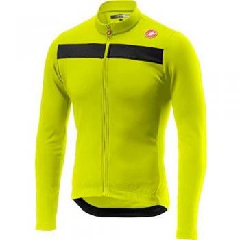 Maillot Castelli Puro 3 manga larga amarillo flúor - S