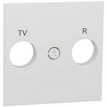 Carátula Toma TV/FM Polar Schneider Electric NU944018 - Blanco, Funcionalidad Renovada