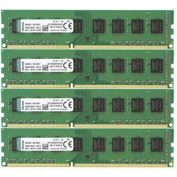 Kingston KVR(1333D3N9HK4/32G - Memoria RAM de 32 GB (1333 MHz DDR3 Non-ECC CL9 DIMM Kit (4x8 GB) 240-pin, 1.5V)