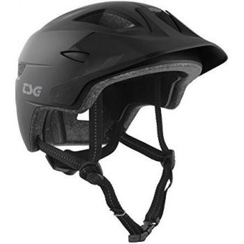 TSG Niños cadete Solid Color – Casco, Infantil, Cadete Solid Color, Negro Satinado