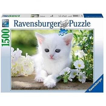 Ravensburger - Gatito Blanco, Puzzle de 1500 Piezas