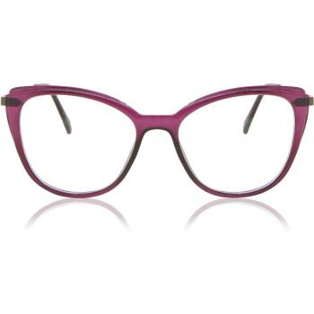 Cat Eye Armazón Completo de Plástico Purple para Mujer - Gafas Anti-Azules - SmartBuy Collection