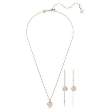 Swarovski Meteora Set, White, Rose Gold-Tone Plated