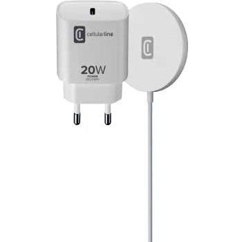 Base de carga inalámbrica MagSafe 20W para Apple - CellularLine, Blanco
