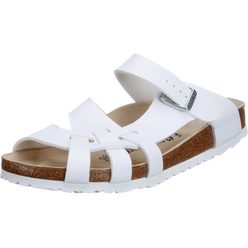 Birkenstock Pisa Birko-Flor - Sandalias para mujer, color blanco