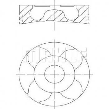 Pistón MAHLE 012 31 00