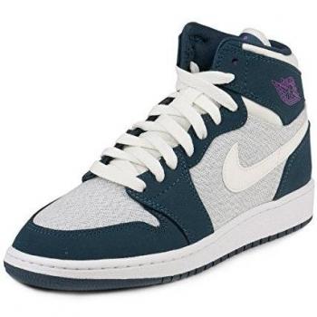 Nike Air Jordan 1 Retro High GG Zapatillas de baloncesto, Niñas, Blanco, 38