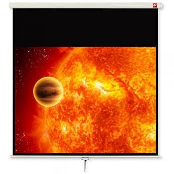 Pantalla de Proyección Avtek VIDEO 175 - Pantalla para proyector manual, tamaño 170 cm x 127,5 cm, relación de aspecto 4:3, color negro y blanco