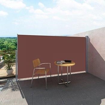 Retractable Side Awning 160 x 300 cm Brown