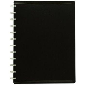 Carpeta de Protegedocumentos Negra con 30 Fundas Intercambiables